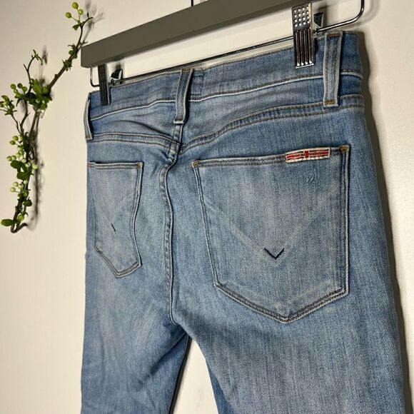 Hudson Krista Ankle Super Skinny Distressed Light Wash Jeans - Picture 8 of 12